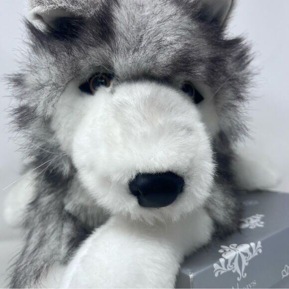 Folkmanis 15” Plush Gray Timber Wolf Hand Puppet - Picture 2 of 14